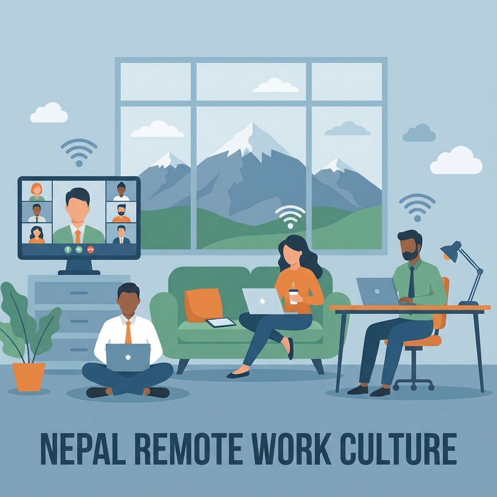 Remote Work Culture in Nepal Tech Companies - Featured image for Business article